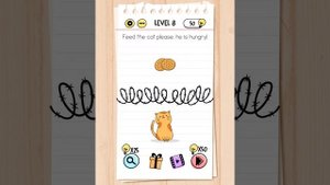 Brain Test Level 8 Feed The Cat Please, He Is Hungry!