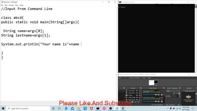 Java Program Input Using Command Prompt Part-3 |Using Main method arguments смотреть онлайн
