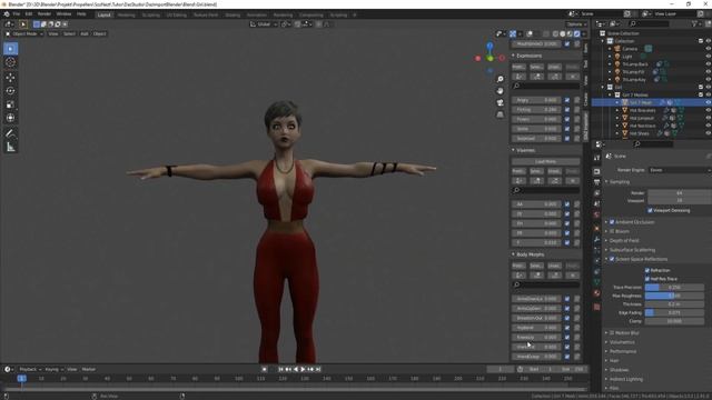 Экспорт моделей, морфов и анимации из Daz Studio в Blender. смотреть онлайн