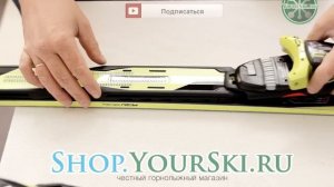 Установка креплений на горные лыжи Fischer RC4 SC Pro Racetrack