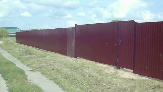 забор из профнастила