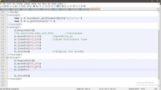 HTML5 Canvas tutorial | Computer Graphics | Canvas code