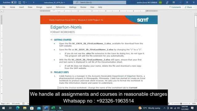 Excel_Module_2_SAM_Project_2A |  NP_EX16_EOM_2