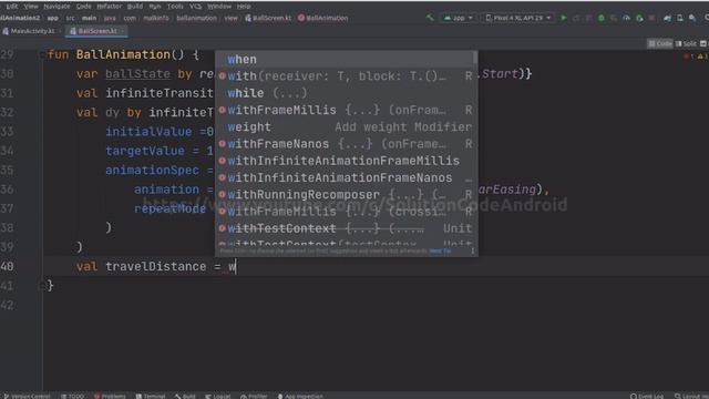 new jetpack compose ball animation in android studio/#solutioncodeandroid/animation tutorial androi