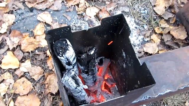 Сделал 3 щепочницы и колосник / Made 3 mini wood stove and grate смотреть онлайн