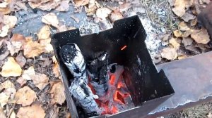 Сделал 3 щепочницы и колосник / Made 3 mini wood stove and grate