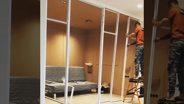 Огромные двери « лофт Перегородка в белом цвете» смотреть онлайн