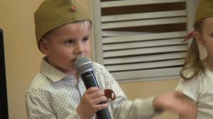 Выступление детей ко Дню Победы