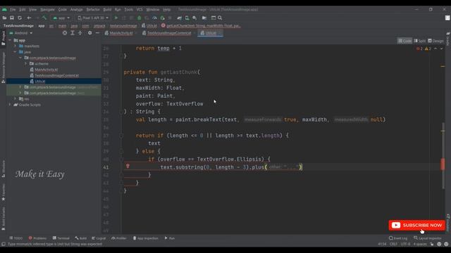 How to Implement Text Around Image in Jetpack Compose | Android | Kotlin | Make it Easy