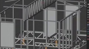 проект каркасника в Blender 3D