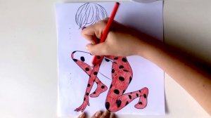 Раскрашиваем Леди Баг | Раскраска | Карандаши