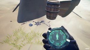 Несчастная путешественница рядом с брошенной шлюпкой на побережье (Северо-запад) - Пушечная Бухта