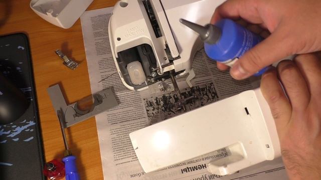 Смазка швейной машинки Brother Comfort 15