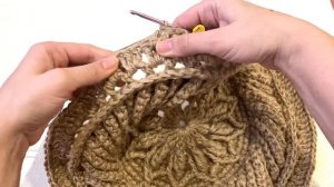 Бесплатный МК ковер из джута Улита 15 ряд. Free master class carpet made of jute Julitta 15 row