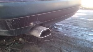 Audi100C4 2.3 выхлоп, прямоток