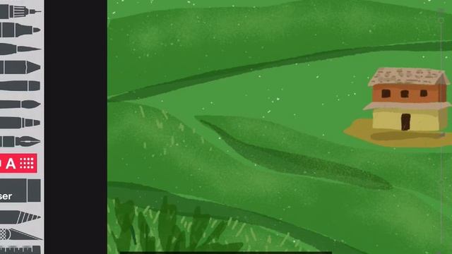 ipad drawing_ tayasui sketches app / 아이패드 그림, 스케치스앱, 아이패드로 풍경화 그리기 смотреть онлайн