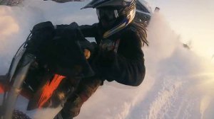 Motocross on snow