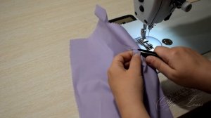 Обработка горловины со складкой в запАхе