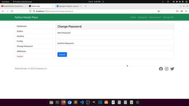 Design Customer Wishlist & Profile Page||Multivendor Ecommerce Website in Django ReactJs #26 смотреть онлайн