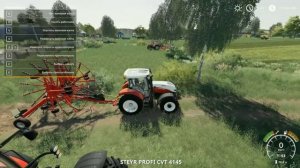 Farming Simulator 19. Как косить траву, делать сено и кормить коров.