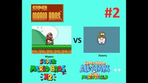 Марио vs  Лакиту (№2) — [PC] Эпизод Super Mario All Stars++ из фан-игры Super Mario Bros. X2.