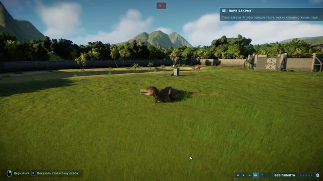 Jurassic World Evolution 2 бои динозавров-кархарадонтозавр VS акроантозавр