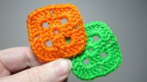 Как связать квадрат крючком. Видеоурок по вязанию