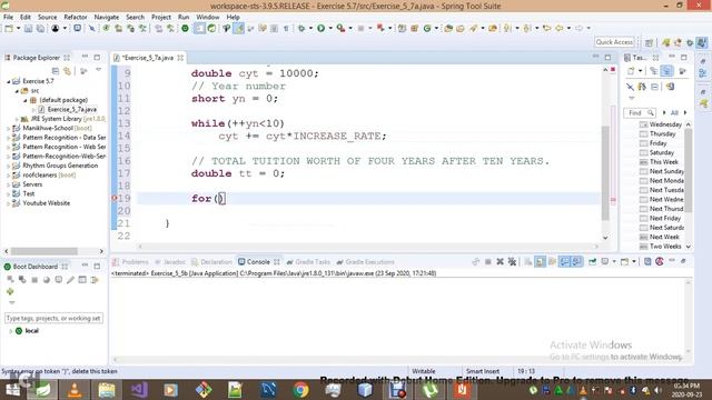 Introduction To Java Programming Exercise 5 7a смотреть онлайн