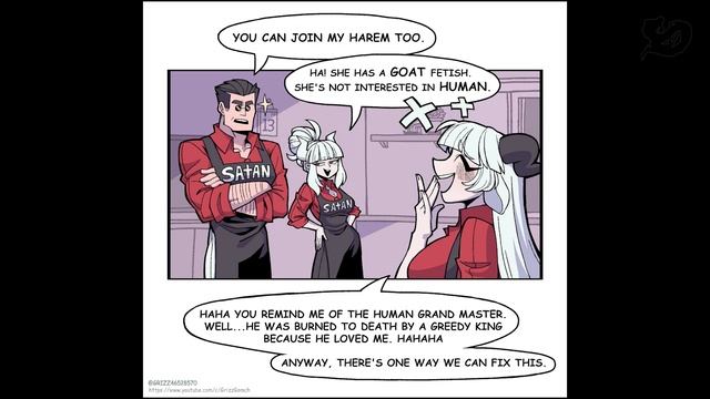 [HellTaker Comic #20] Знакомство с Baphomet [SilverTatsu] - Rus Comics Dub Бафомет смотреть онлайн