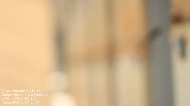 Quick test - Fotga Variable ND Filter on Canon 40mm Pancake T4i 650D смотреть онлайн