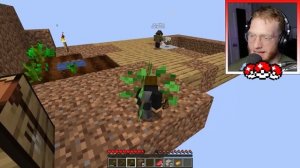 Shrinking My Friends On One Block in Minecraft