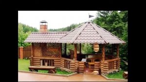 Беседки из бревна