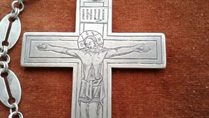 Павловский Наперсный крест наградной 1797 Серебро A cross is a reward