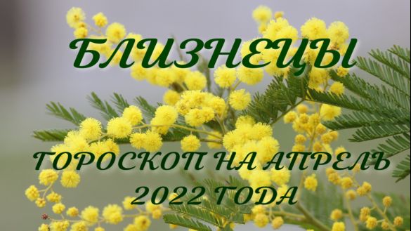 близнецы гороскоп на апрель 2022 года.