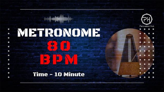 80 BPM Metronome | 10 Minute смотреть онлайн