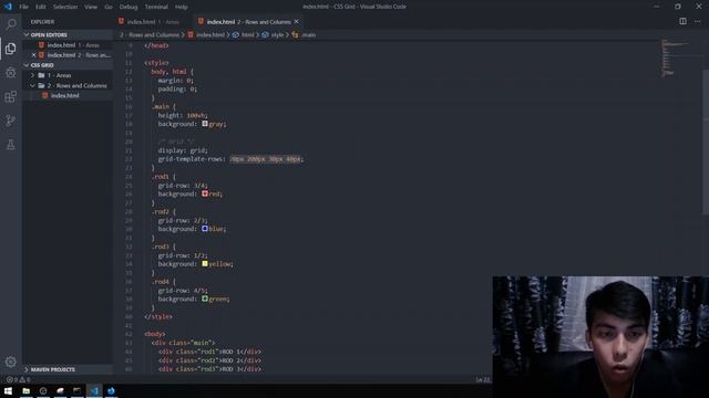 [TAGALOG] CSS Grid Tutorial Part 2 - grid-template-rows and grid-template-columns
