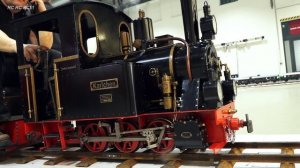 200 кг!! ОГРОМНАЯ, ТЯЖЕЛОВЕСНАЯ МОДЕЛЬ ЛОКОМОТИВА С ЖИВЫМ ПАРОМ В МАСШТАБЕ 1/4