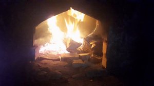 Будем готовить в русской печи.