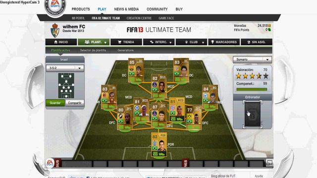 Fifa 13 Ultimate Team- Equipo de Brasileños/Abriendo Sobres смотреть онлайн