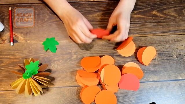 Объемная 3D тыква из бумаги \ Осенние поделки своими руками \ Как сделать красивую тыкву DIY