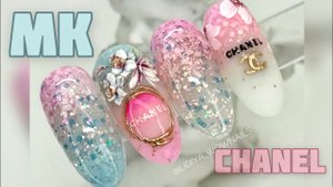 ВЕСЕННИЙ ДИЗАЙН НОГТЕЙ CHANEL ?? / Стемпинг / Градиент Хлопья