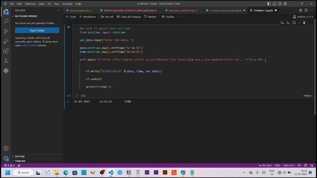File Handling in Python - "a" and "a+" mode | Python | Part - 3