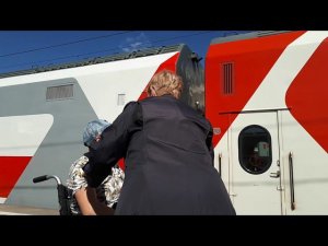 Площадь трех вокзалов в Москве. Спецкупе для маломобильных. Двухэтажный поезд Москва-Сочи. Май 2021г