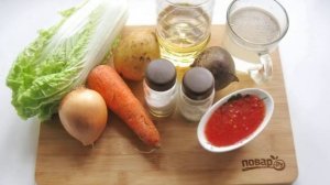 Борщ с пекинской капустой