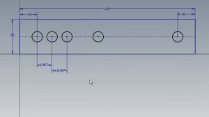 Autodesk Inventor. Эскиз с регулярными размерами