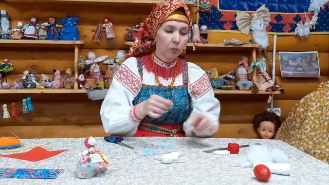 Мастер-класс по изготовлению текстильной пасхальной куклы на крашеное яйцо «Пасхальный тайничок»