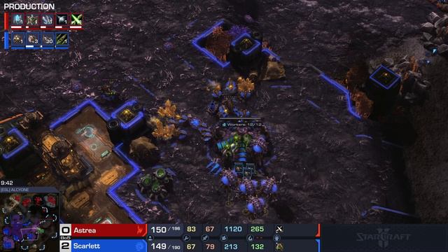 Scarlett's THOUSANDS of Zerglings vs Astrea! (StarCraft 2) смотреть онлайн