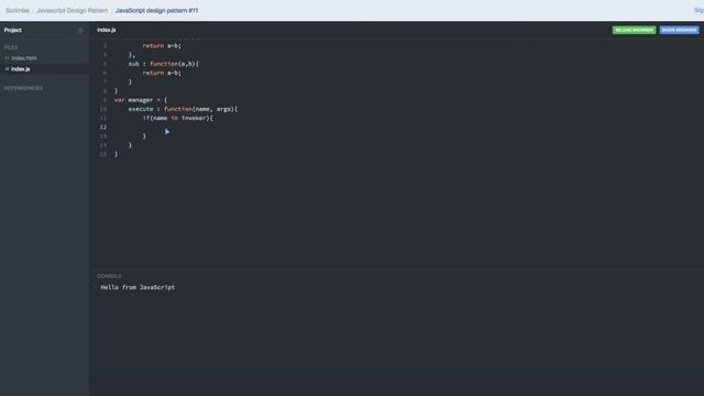 JavaScript Design Pattern #11