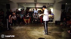 InstaFUNK 2015 Popping & Locking Battle - Lil'Yin vs Lil' 3 - Popping Final