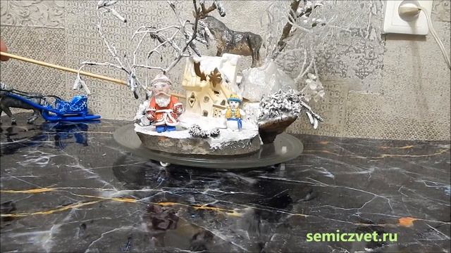 ??? Новогодняя композиция своими руками